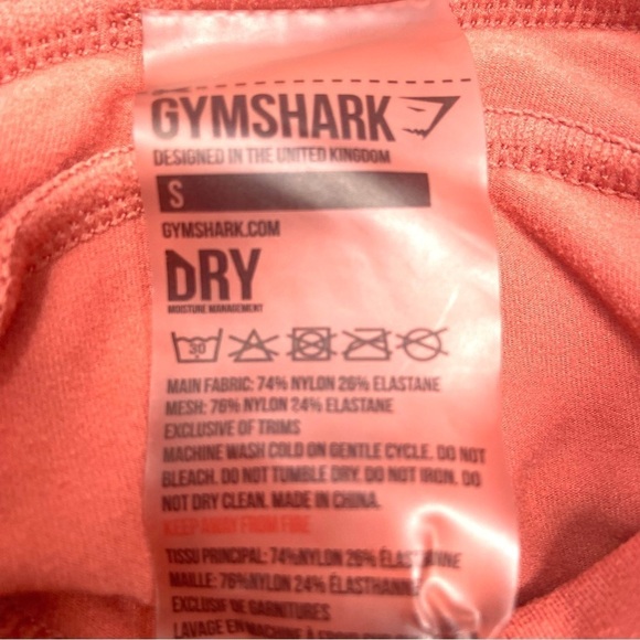 Gymshark Leggings Legacy Fitness Moroccan Brick Side Pockets Compression Small - Picture 9 of 15